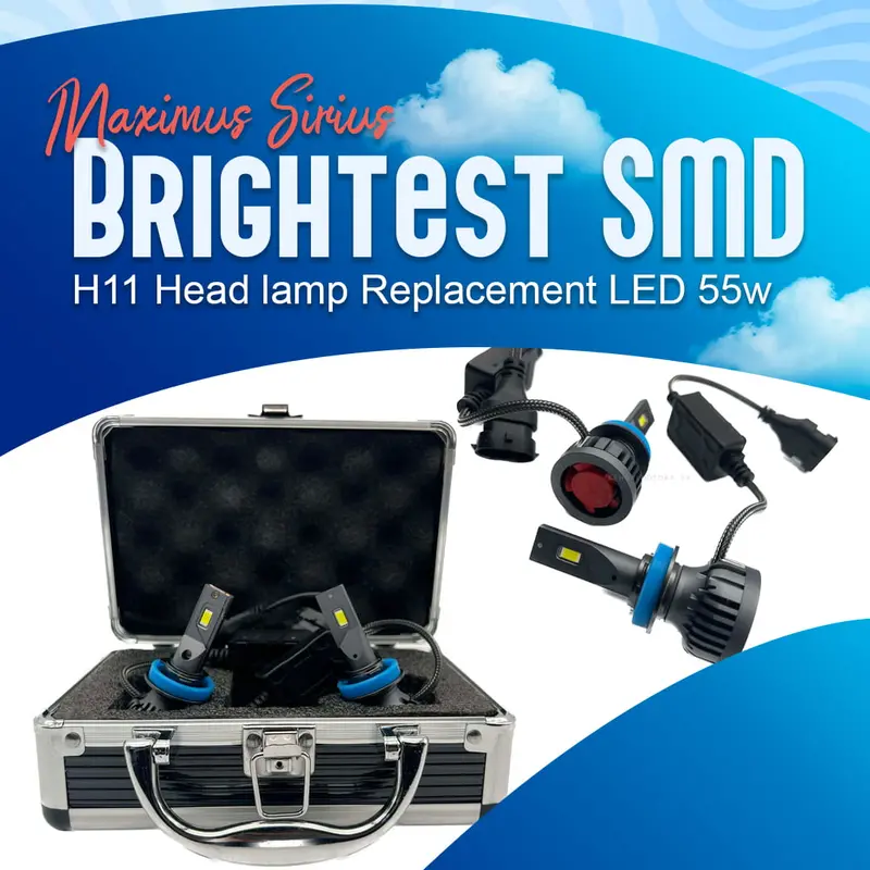 Maximus Sirius Brightest Led Headlight Bulb - H11 - 55W 2