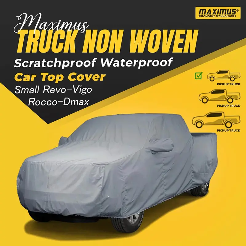 Maximus Small Truck Non Woven Top Cover - Scratchproof Waterproof For Revo | Vigo | Rocco | Dmax 1