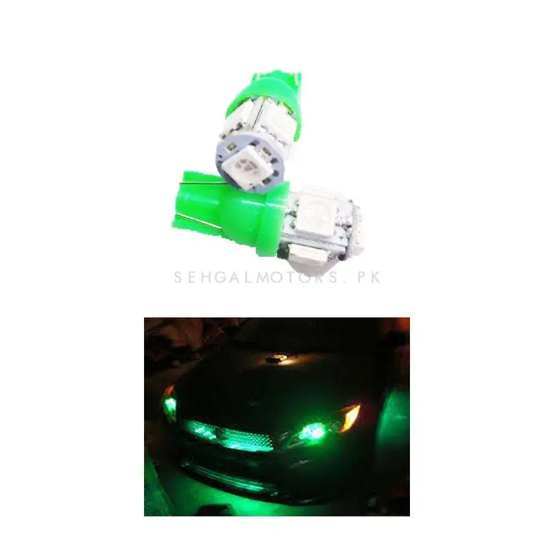 Maximus Smd 5 Parking Light Green - Pair - Led Light Bulb For Parking | Smd Car Exterior Parking Lamps 2