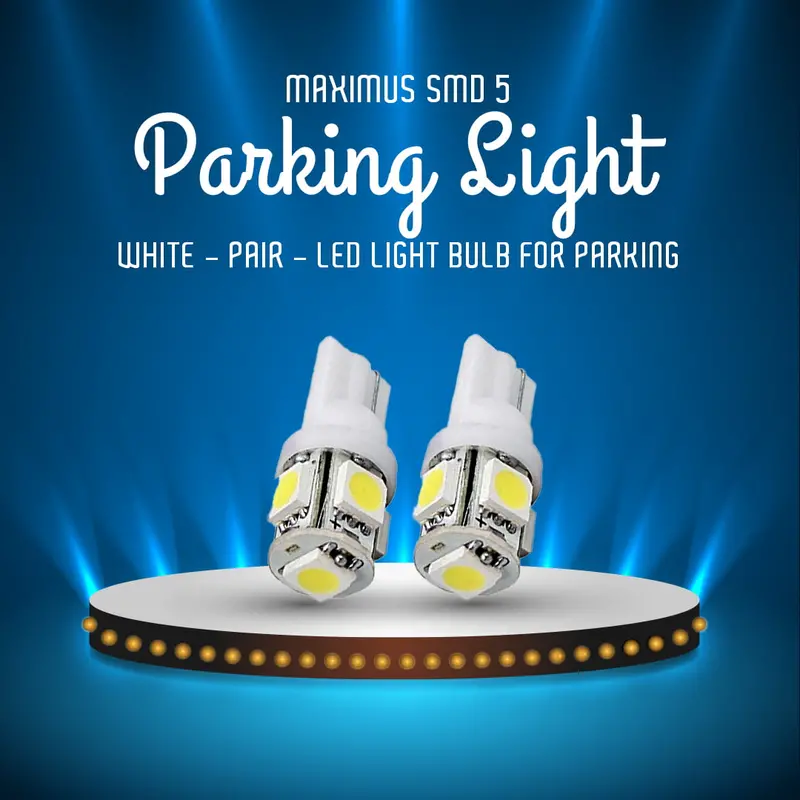 Maximus Smd Led 5 Parking Light White - Pair - Led Light Bulb For Parking 1