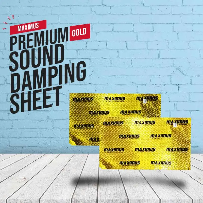 Maximus Sound Damping Deadening Sheet Gold - Each - Noise Reduction | Vibration Reduction | Gold Class Sheet 1