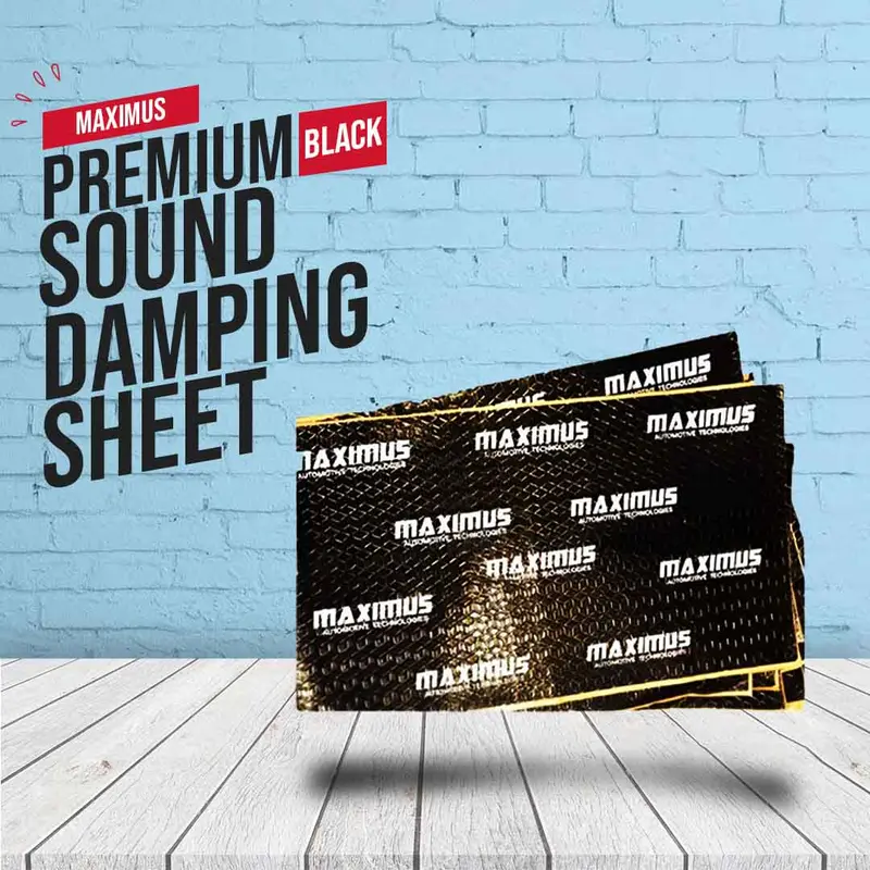 Maximus Sound Damping Deadening Sheet Premium Black - Each - Noise Reduction | Vibration Reduction | Shock Proofing 1