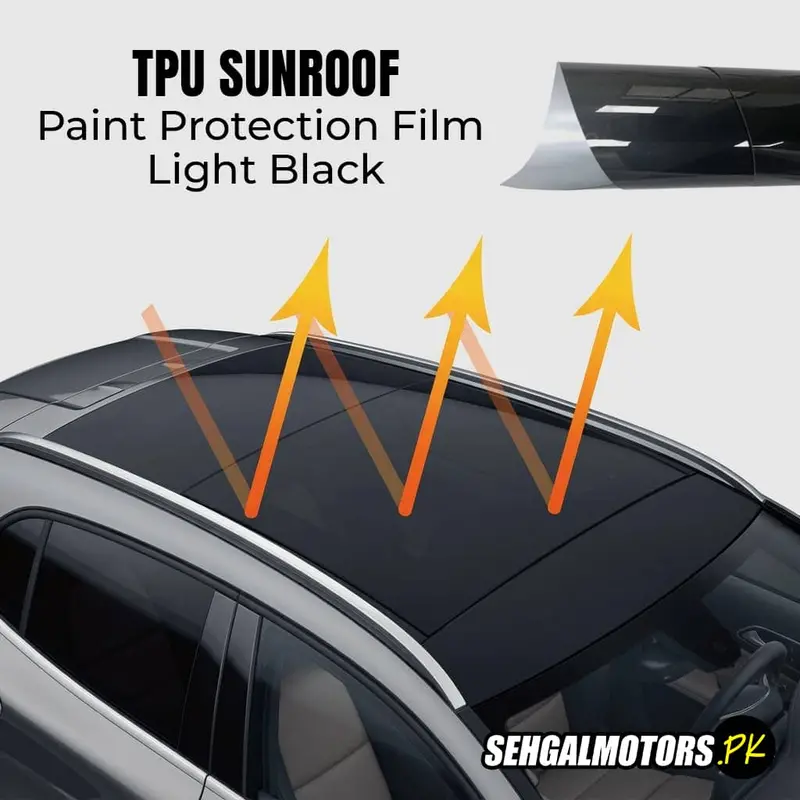 Maximus Sunroof Tpu Paint Protection Film Light Black 1