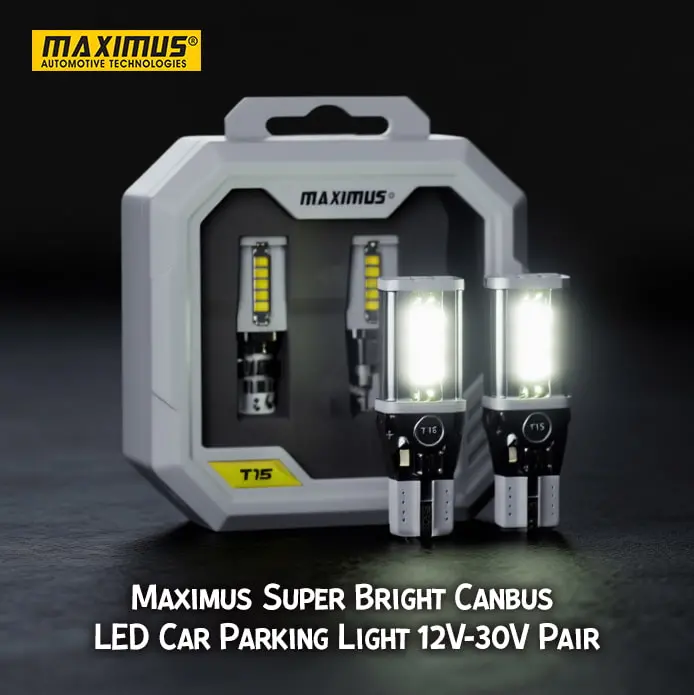 Maximus Super Bright Canbus Led Car Parking Light 12V-30V Pair 1