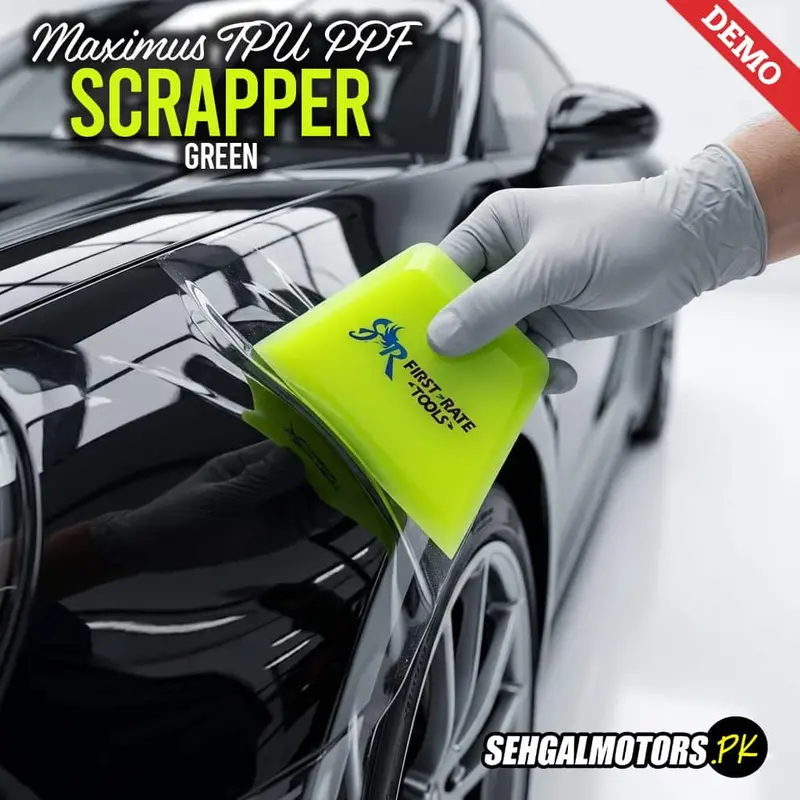 Maximus Tpu Paint Protection Film Scrapper 7.5*10Cm Green 1