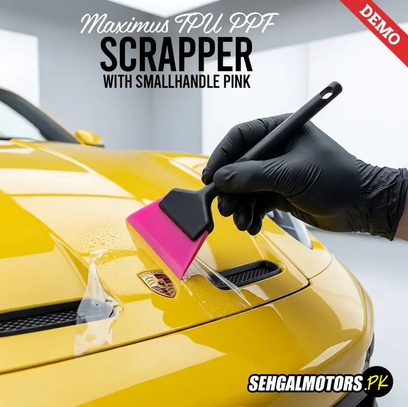 Maximus Tpu Paint Protection Film Scrapper With Small Handle Pink 1