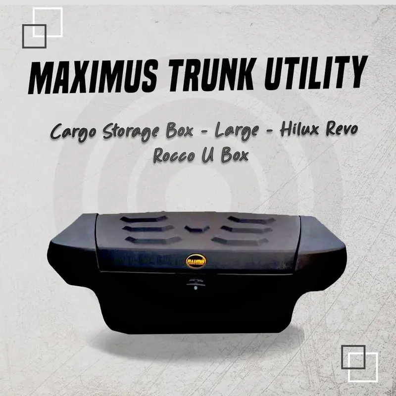 Maximus Trunk Utility Cargo Storage Box - Large - Hilux Revo Rocco U Box 1