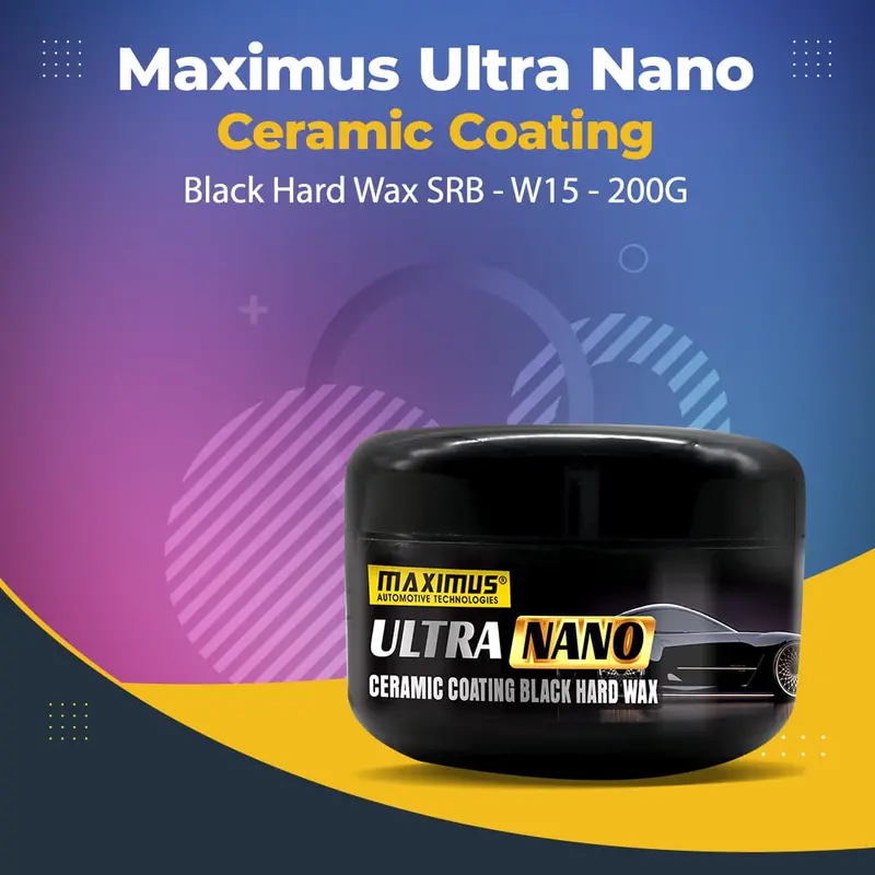 Maximus Ultra Nano Ceramic Coating Black Hard Wax - 200G 1
