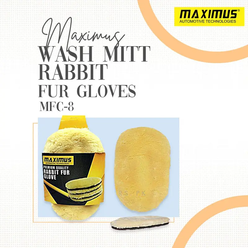 Maximus Wash Mitt Rabbit Fur Gloves Mfc-8 1