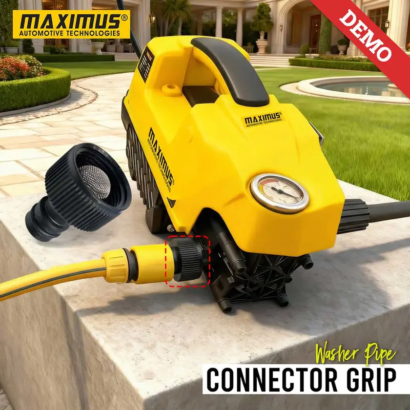 Maximus Washer Pipe Connector Grip - Black 1
