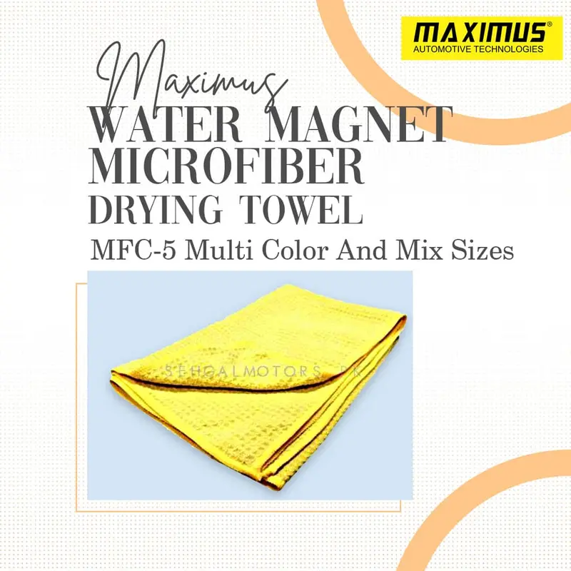 Maximus Water Magnet Microfiber Drying Towel Mfc-5 Multi Color - And Mix Sizes 1