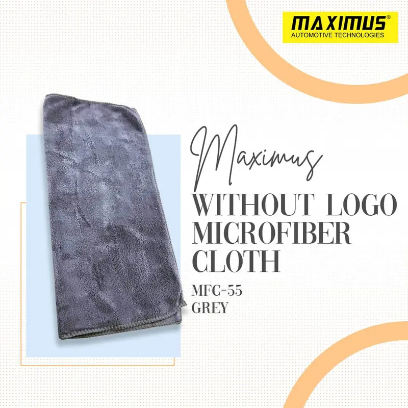 Maximus Without Logo Microfiber Cloth Mfc-55 40X40 Cm 400Gsm - Grey 1