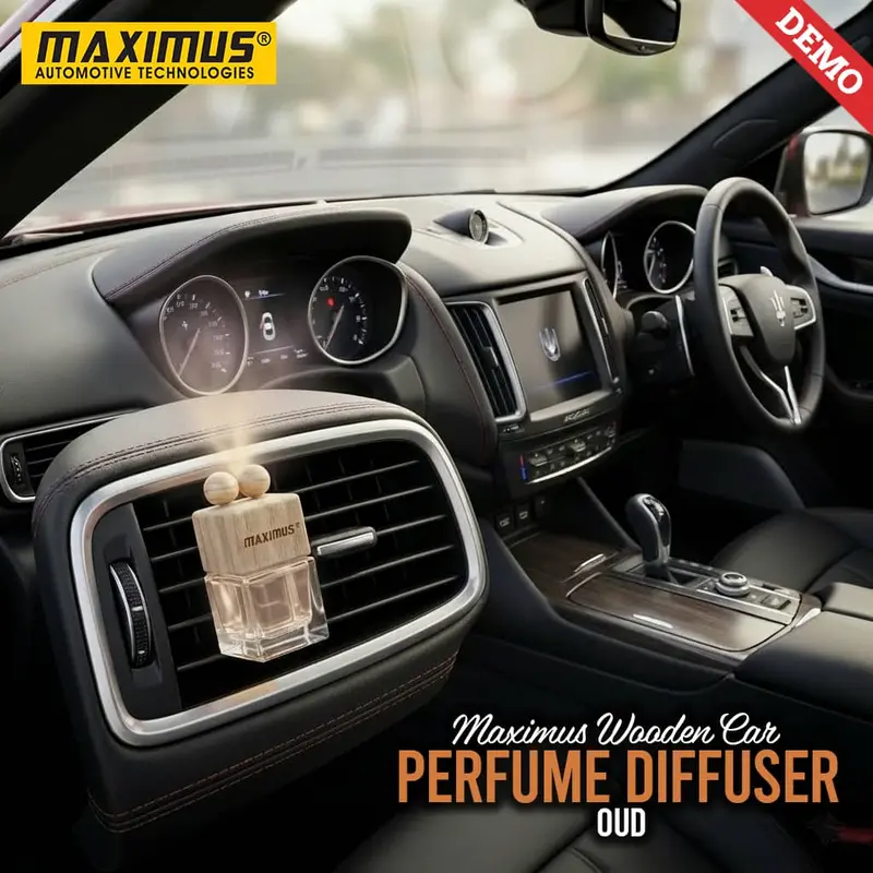 Maximus Wooden Car Perfume Diffuser Oud Ac Vent & Hanging 1