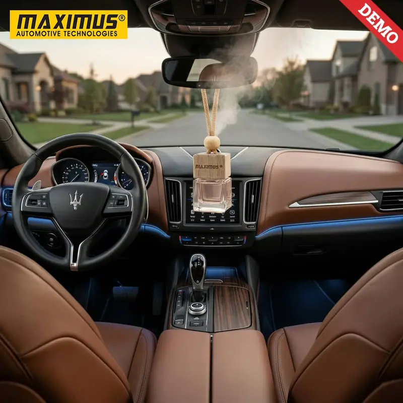 Maximus Wooden Car Perfume Diffuser Oud Ac Vent & Hanging 2