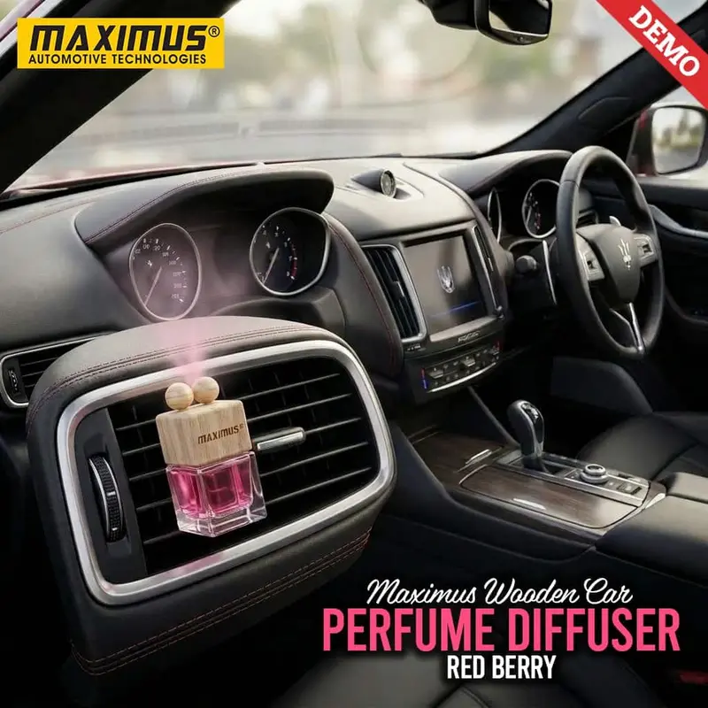 Maximus Wooden Car Perfume Diffuser Red Berry  Ac Vent & Hanging 1