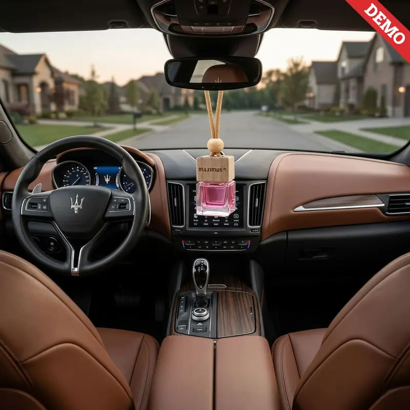 Maximus Wooden Car Perfume Diffuser Red Berry Ac Vent & Hanging 2
