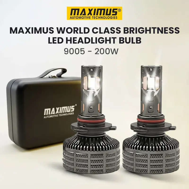 Maximus World Class Brightness Led Headlight Bulb - 9005 - 200W 1
