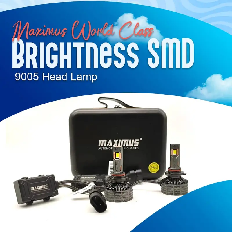 Maximus World Class Brightness Led Headlight Bulb - 9005 - 200W 2