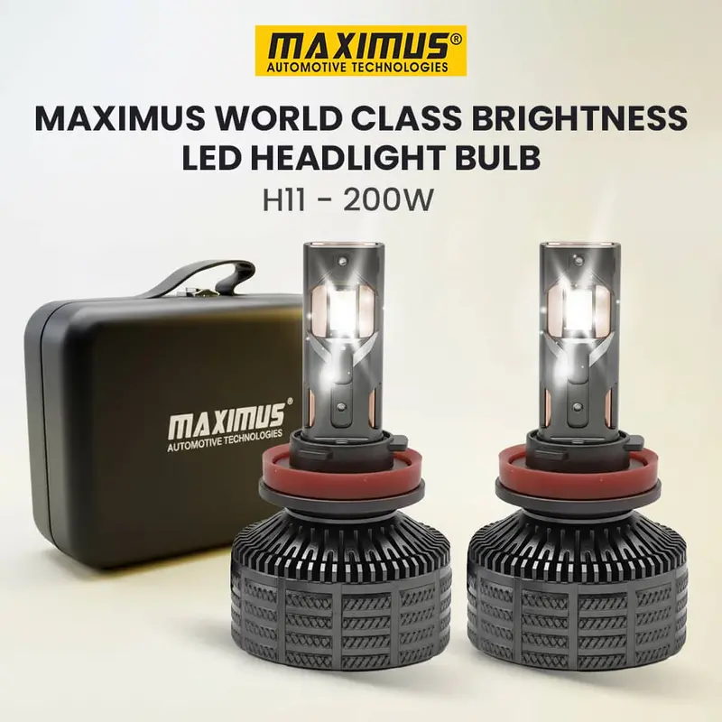 Maximus World Class Brightness Led Headlight Bulb - H11 - 200W 1