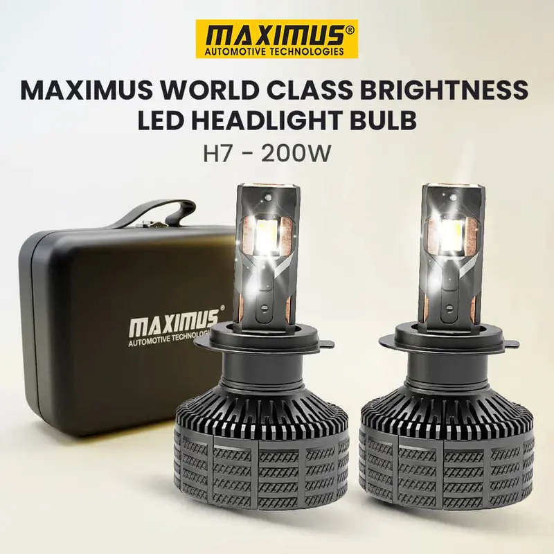 Maximus World Class Brightness Led Headlight Bulb - H7 - 200W 1