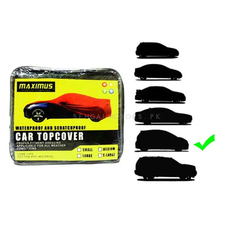 Maximus Xxl Non Woven Car Top Cover - Xxl Cross Over Size - Scratchproof Waterproof 2