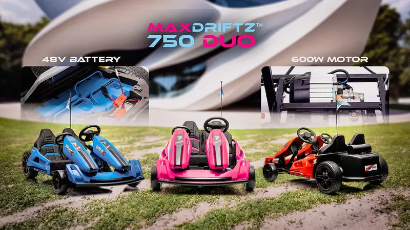Maxliftz 750 Duo 48V Ride On Kart With 600W Motor / 2 Seater 2