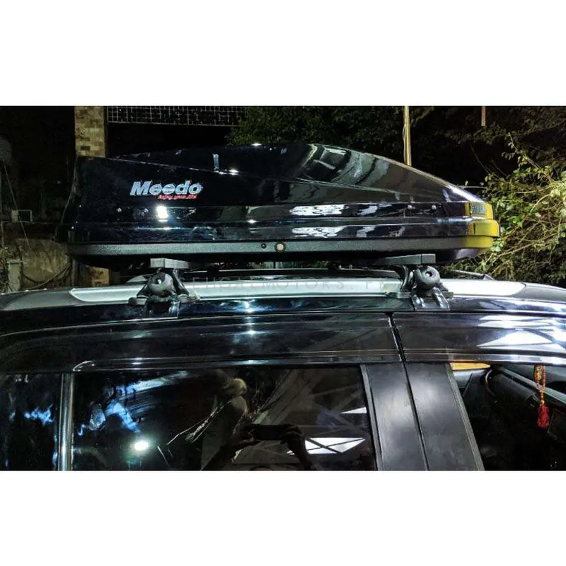 Meedo Roof Utility Cargo Storage Box Black - Universal Travel Box | Toyota Revo Rocco Vigo Prado Fortuner Brv 2