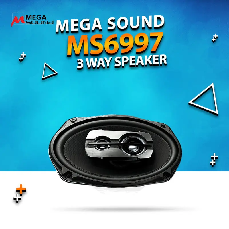 Mega Sound 3 Way Speaker - Ms6997 - Car Coaxial Speaker Automobile Audio Speaker | Universal Sound Loudspeaker Sound 2