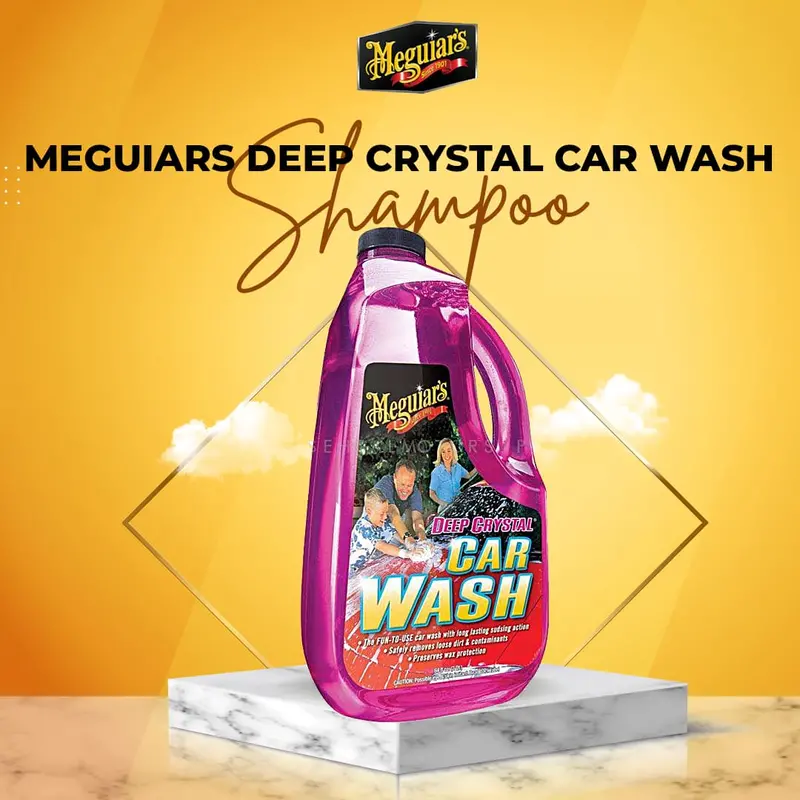 Meguiars Deep Crystal Car Wash (G10464) - 64 Oz - Car Shampoo Cleaning Agent 1