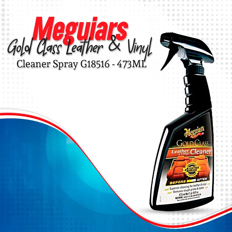 Meguiars Gold Class Leather & Vinyl Cleaner Spray G18516 - 473Ml 1