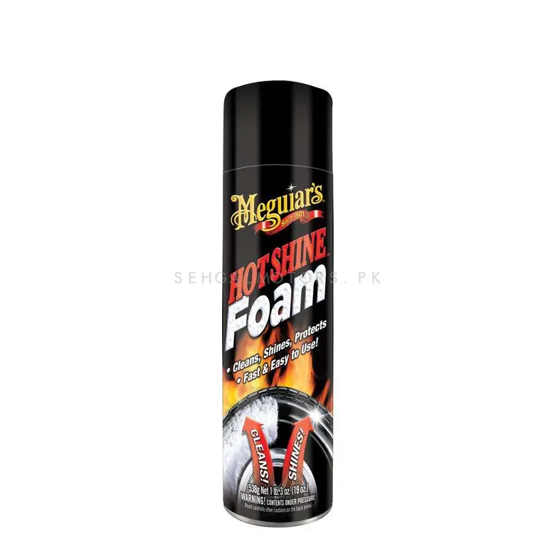 Meguiars Hot Shine Tire Tyre Foam (G13919) - 538 G - Multi Purpose Tyre Shine Cleaner Product 2