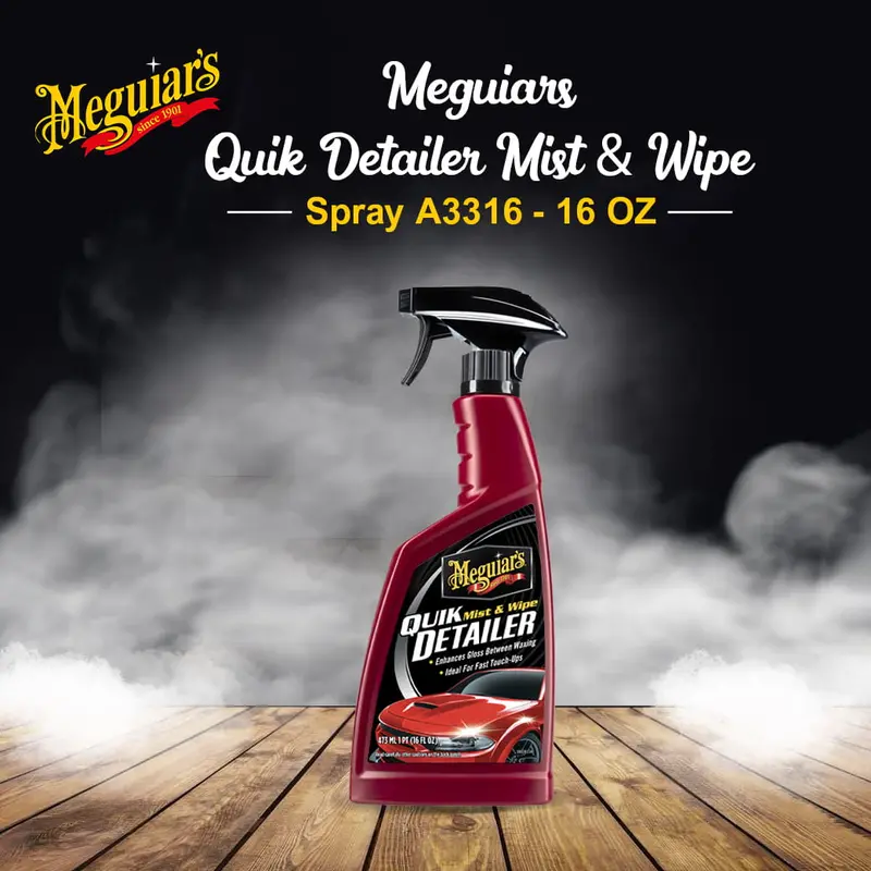 Meguiars Quik Detailer Mist & Wipe Spray A3316 - 16 Oz 1