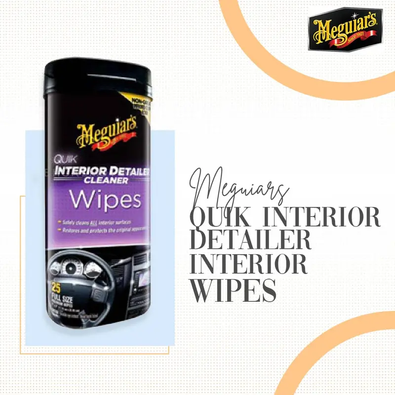 Meguiars Quik Interior Detailer Interior Wipes - G13600 1