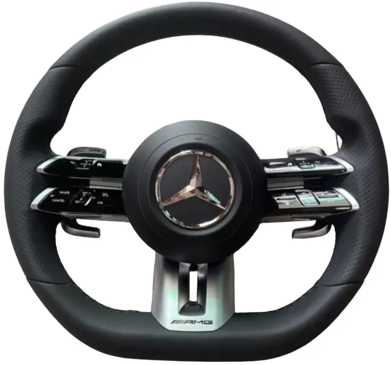 Mercedes Benz Amg Leather Steering Wheel Black Models: Up Till 2017 1