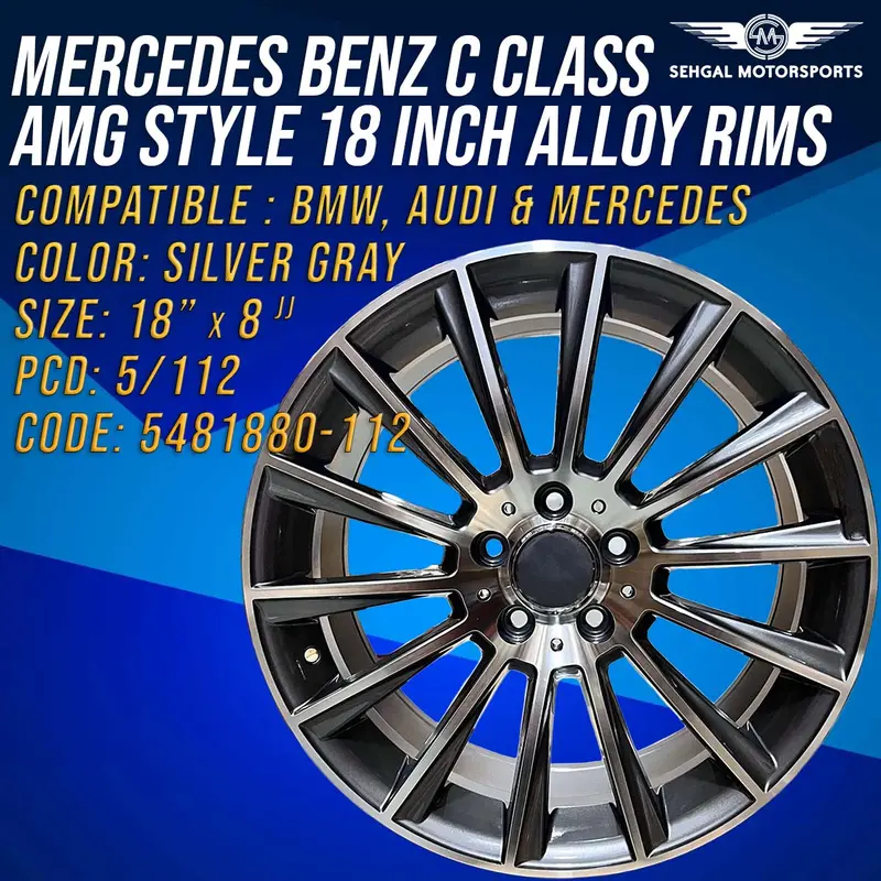 Mercedes Benz C Class Amg Style Alloy Rims 18 Inch (5481880-12) 2