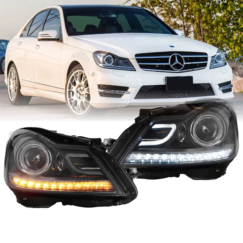 Mercedes Benz C-Class W204 Headlights Model 2007-2014 (Facelift) 2