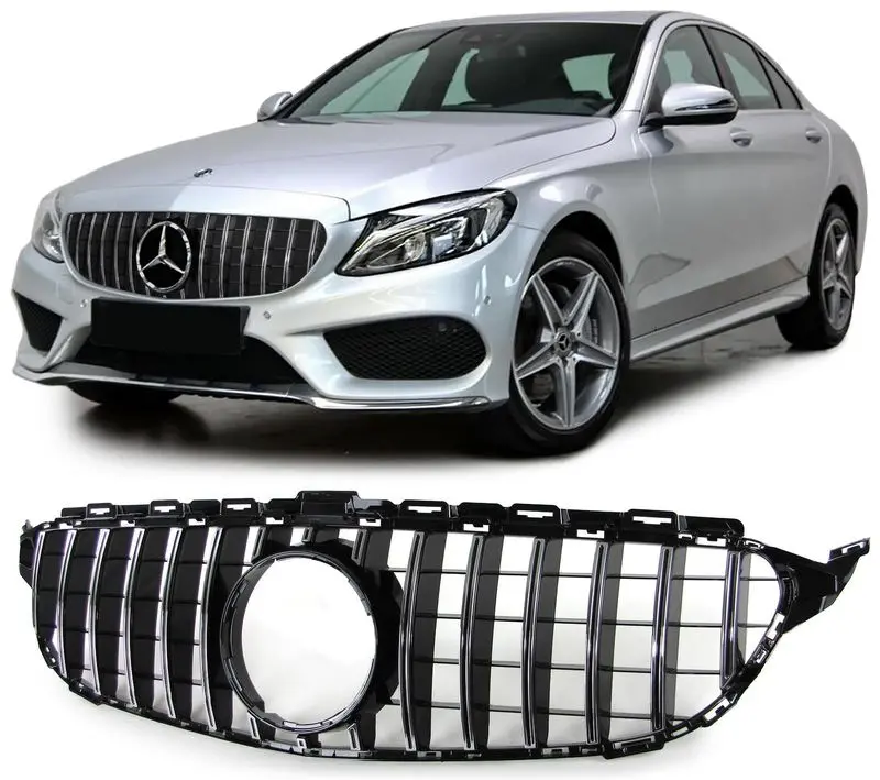 Mercedes Benz C Class W205 Front Grill Gt Style 2014-2020 1