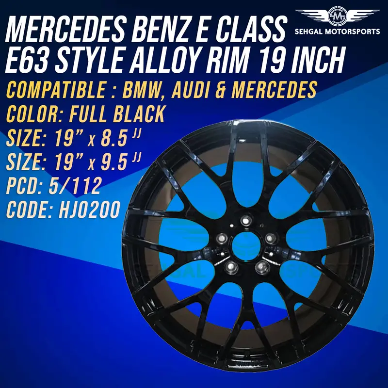 Mercedes Benz E Class E63 Style Alloy Rims 19 Inch Staggered (Hj0200) 2