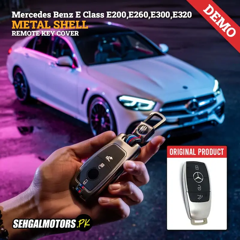 Mercedes Benz E Class Metal Key Shell Case Cover - E200 ,E260, E300, E320 1