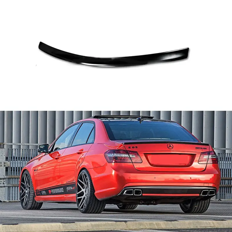 Mercedes-Benz E-Class W-212 Trunk Spoiler Lip Style Model 2010-2016 1