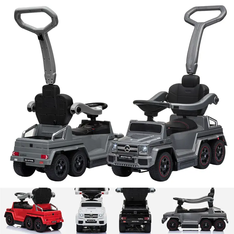 Mercedes Benz Licensed 3 In 1 G63 6X6 Mini Electric & Push Ride On 2