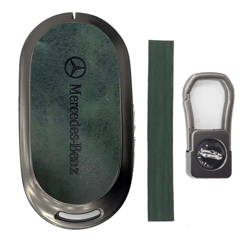 Mercedes Benz New E/S Class Zinc Alloy With Leather Key Case Model: 2021-23 2
