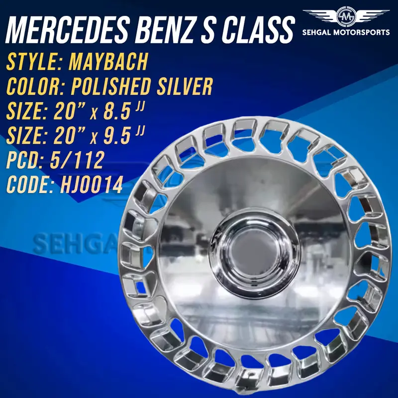 Mercedes Benz S Class Maybach Style Alloy Rims 20 Inch Staggered (Hj0014) 2