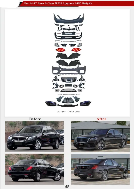 Mercedes Benz S-Class W222 Model: 2014-17 Conversion Into S450 Kit 1