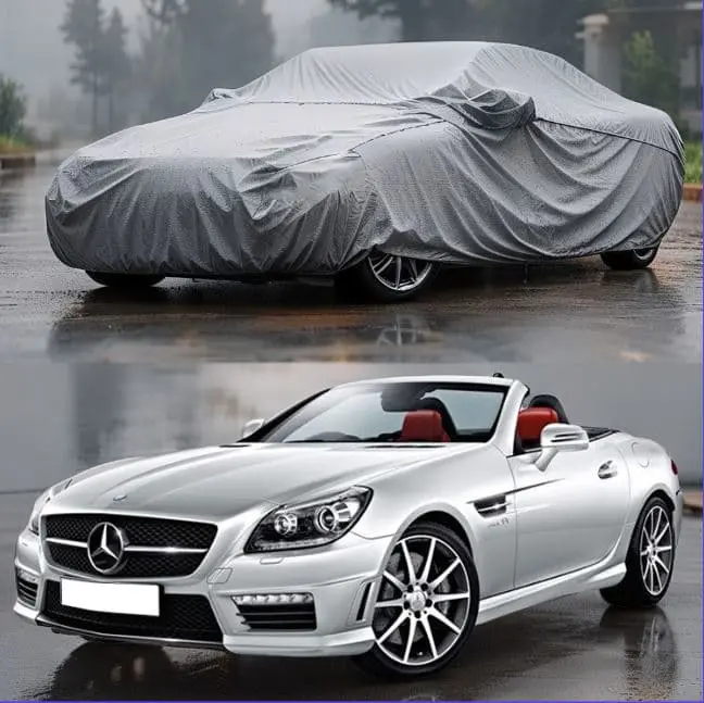 Mercedes Benz Slk Class Maximus Non Woven Car Top Cover 2011-2017 - - Scratchproof And Waterproof - Without Belt 1