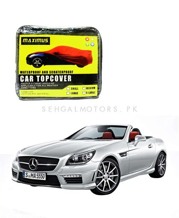 Mercedes Benz Slk Class Maximus Non Woven Car Top Cover 2011-2017 - - Scratchproof And Waterproof - Without Belt 2