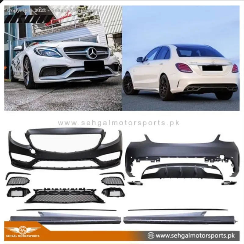 Mercedes Benz W-205 Body Kit C-63 Style (Unpainted) 1
