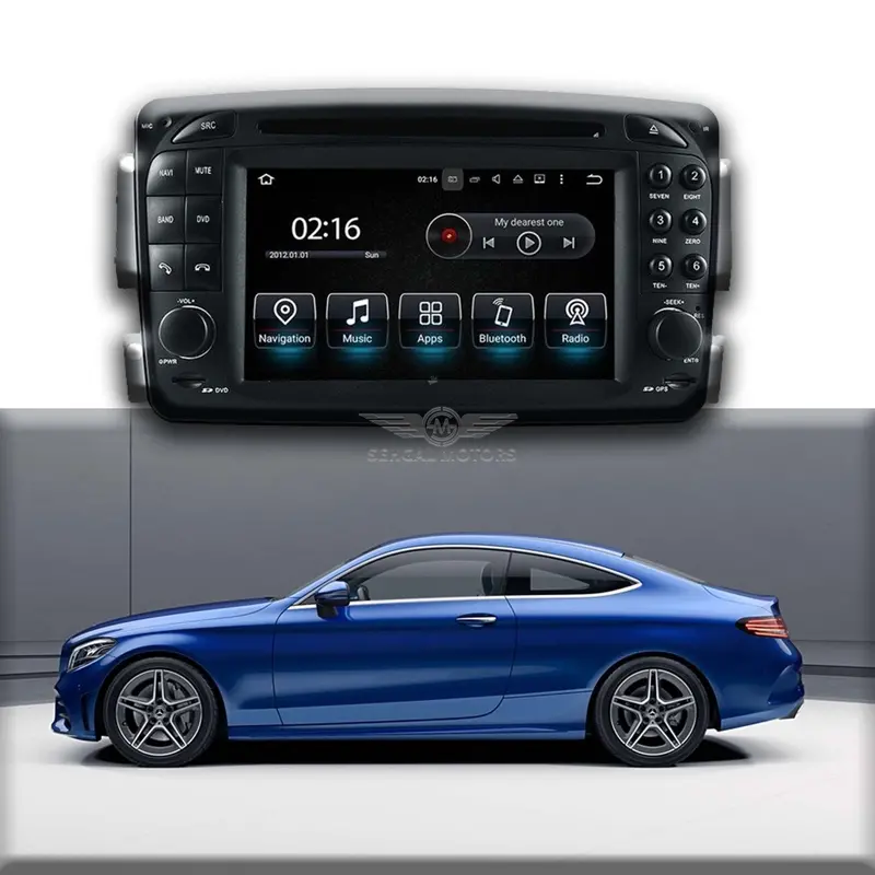 Mercedes C200 Android Lcd Panel 1+16Gb O.Tech Model 2007-2013 1