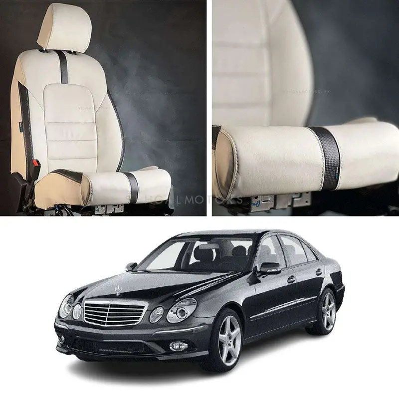 Mercedes Clk 200 Type R Beige Black Seat Covers - Model 2003-2008 2003 - 2008 1