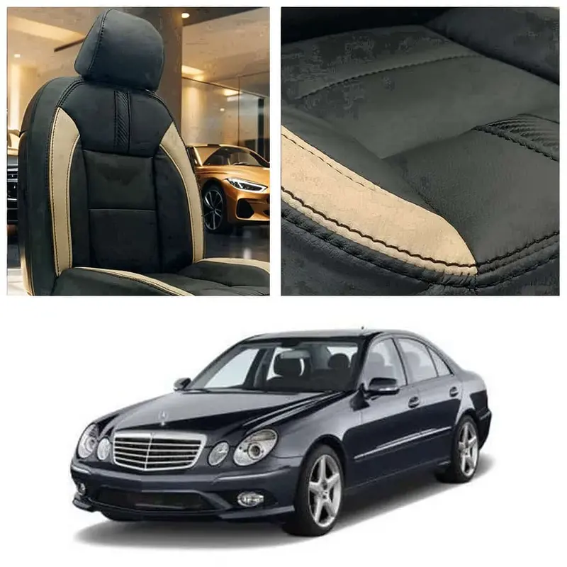 Mercedes Clk 200 Type R Black Beige Seat Covers 2003-2008 2003 - 2008 1